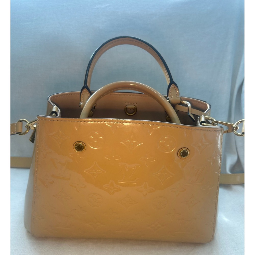 Louis Vuitton Montaigne BB Monogram Vernis CA1165 Dune Nude #475 - Picture 2 of 16